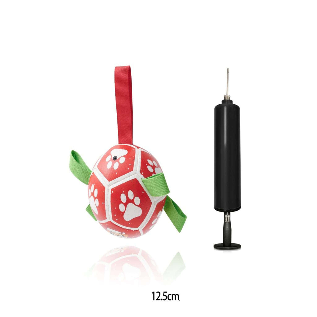 Hundespielzeug Interaktives Fußball, Trainingsball mit Pumpe für kleine Hunde und mittelgroße Rassen - Farbe: F 12.5 cm - 1 von wisheum.ch