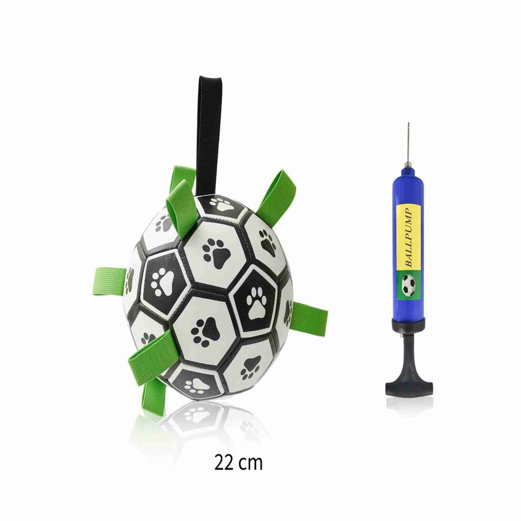 Hundespielzeug Interaktives Fußball, Trainingsball mit Pumpe für kleine Hunde und mittelgroße Rassen - Farbe: D 22cm - 1 von wisheum.ch