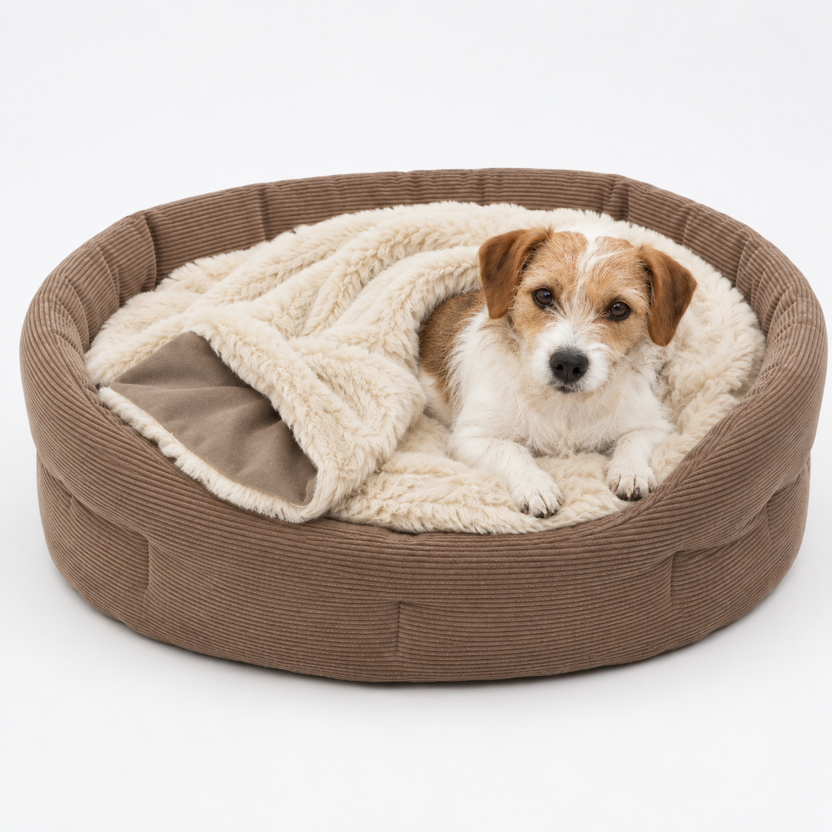 Hundedecke Elli – Sand, 100 × 70 cm