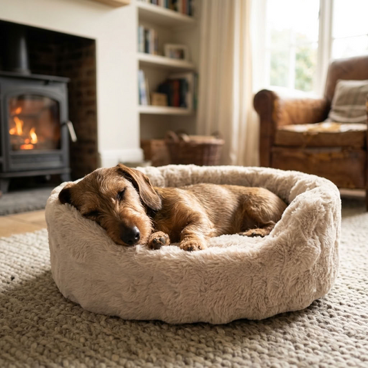 Kuscheliges Kunstfell-Hundebett Nomi
