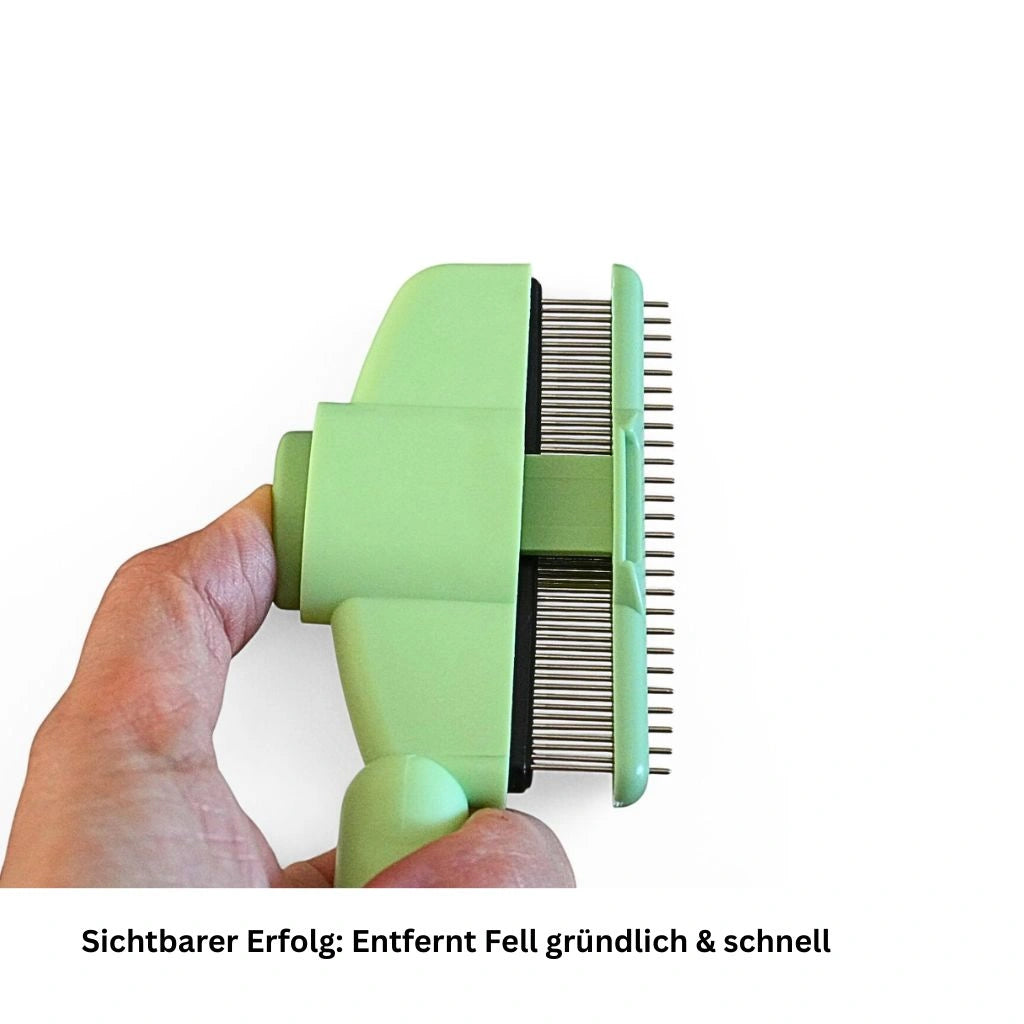 Ergonomischer Bürstengriff für komfortable Anwendung in grün