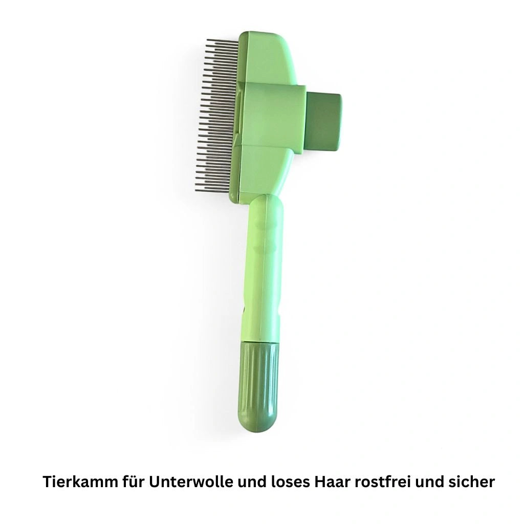 Tierbürste entfernt Unterwolle und loses Fell