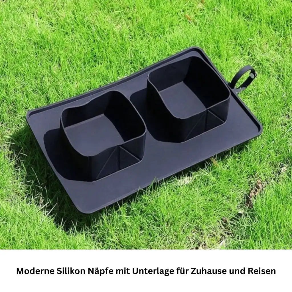 Faltbarer Reisenapf für Hunde & Katzen - Farbe: Grau - 1 von wisheum.ch