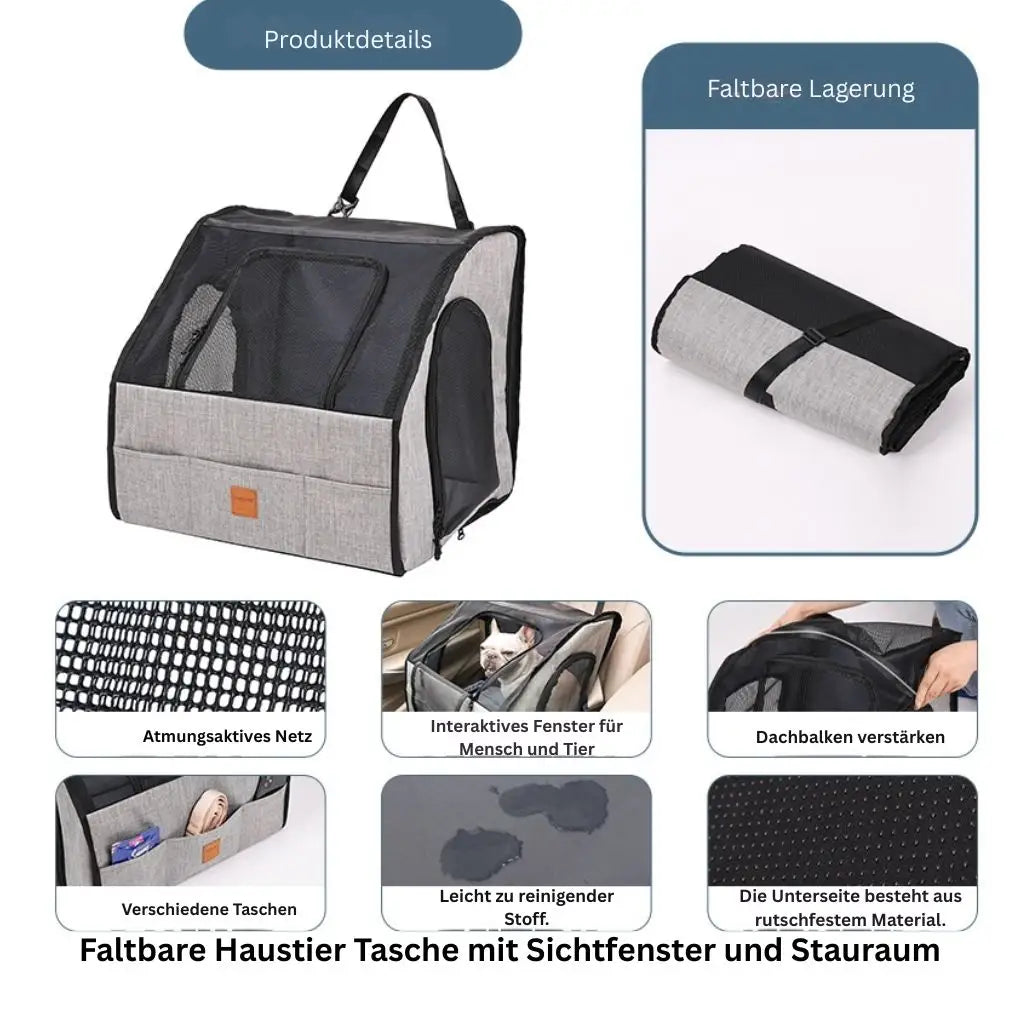 Hundetransportbox - Farbe: Grau / M 45 x 43 x 41 cm - 1 von wisheum.ch