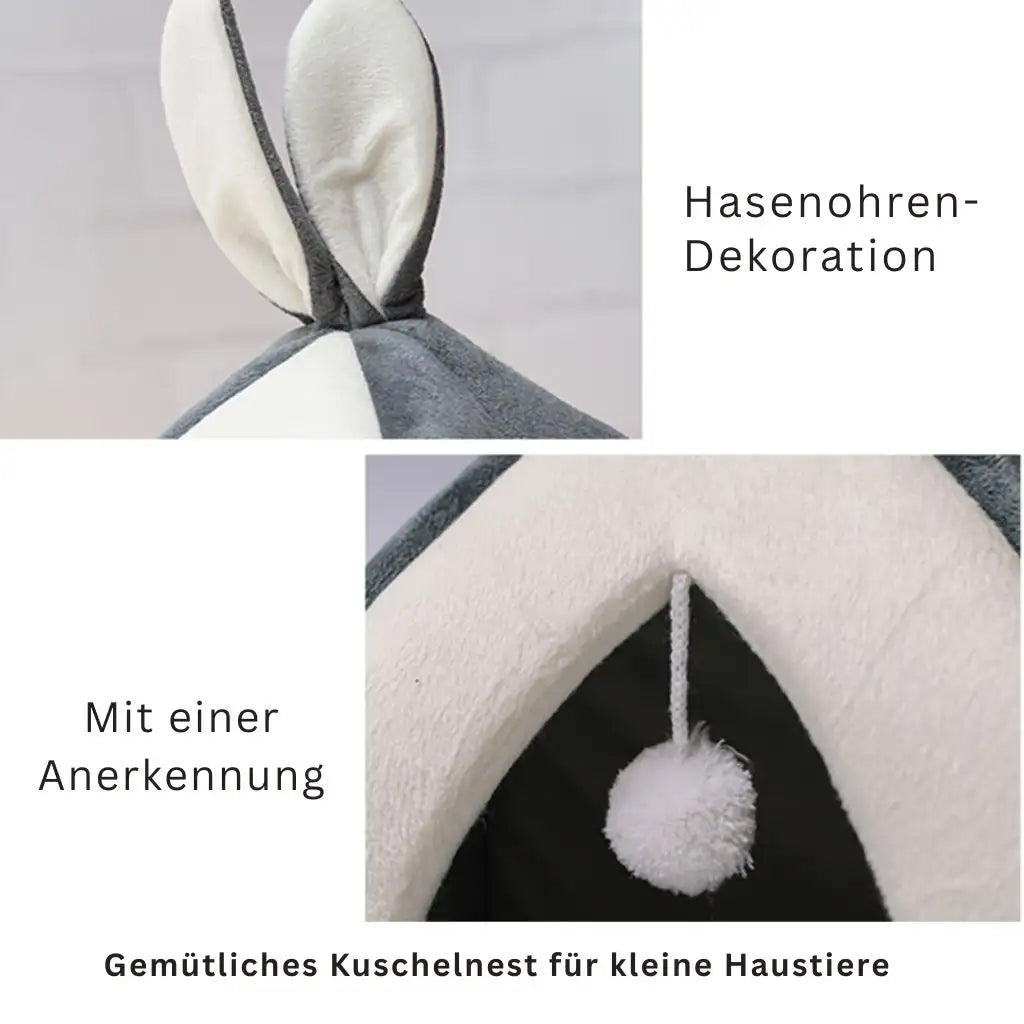 Katzenhütte mit Hasenohren