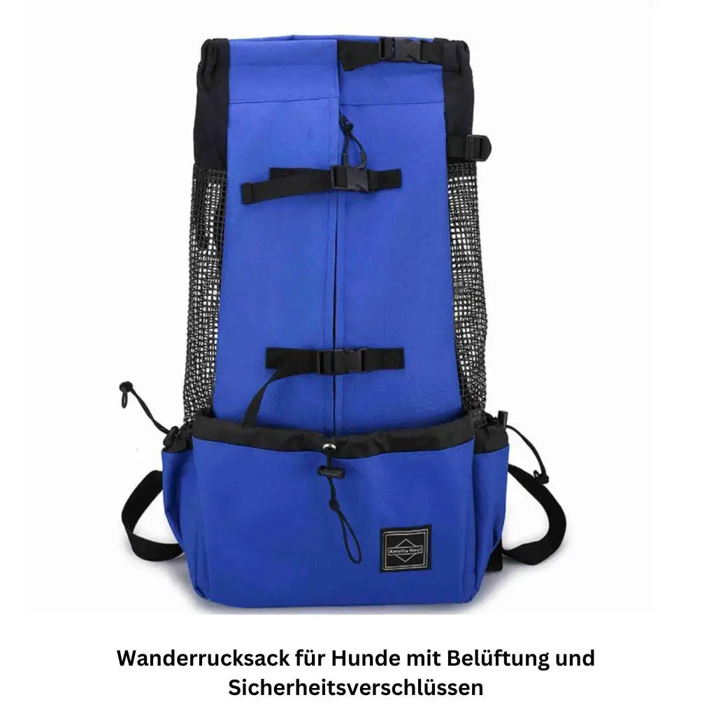 Hundetragerucksack für Outdoor-Reisen - Farbe: Blau / L - 1 von wisheum.ch
