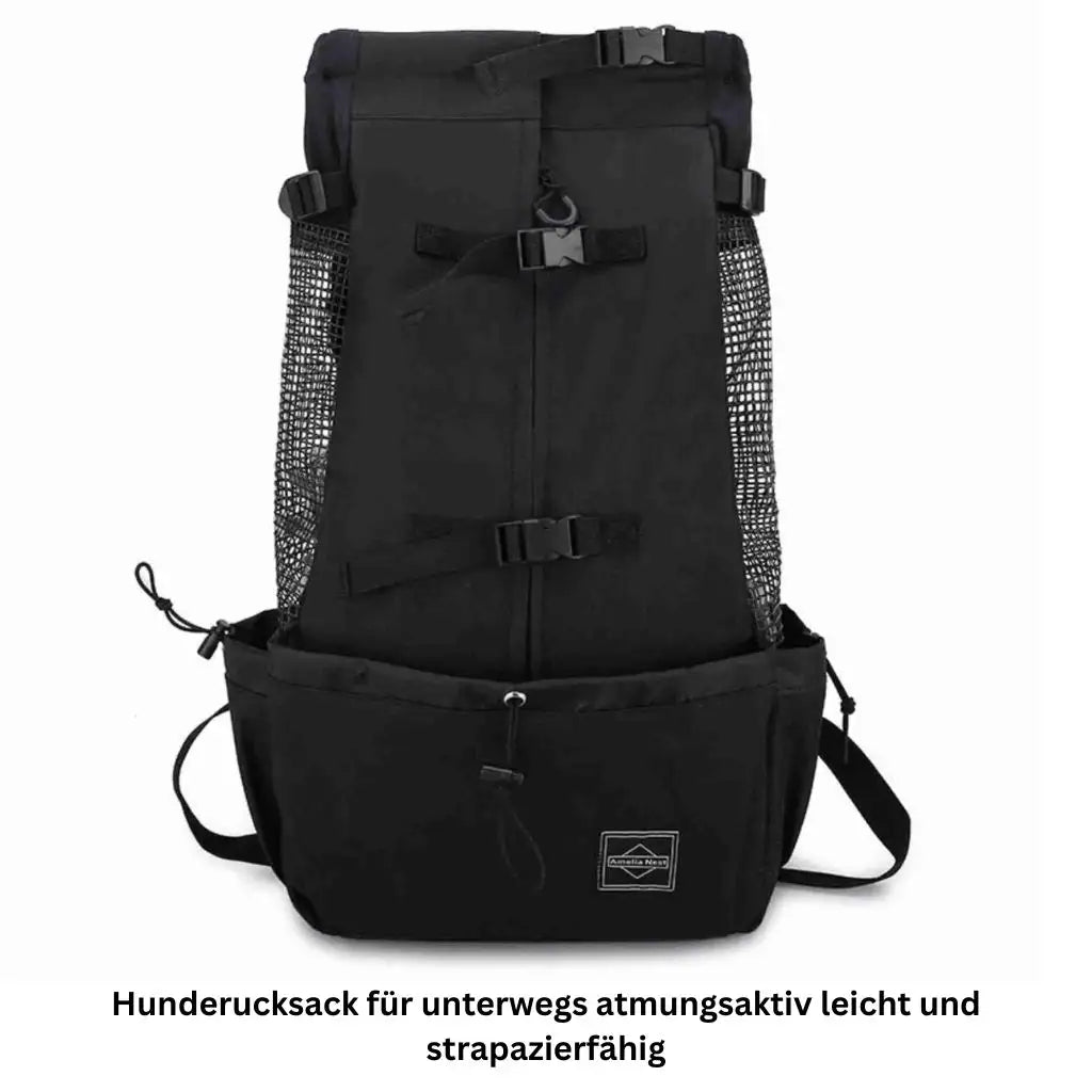 Hundetragerucksack für Outdoor-Reisen - Farbe: Schwarz / L - 1 von wisheum.ch