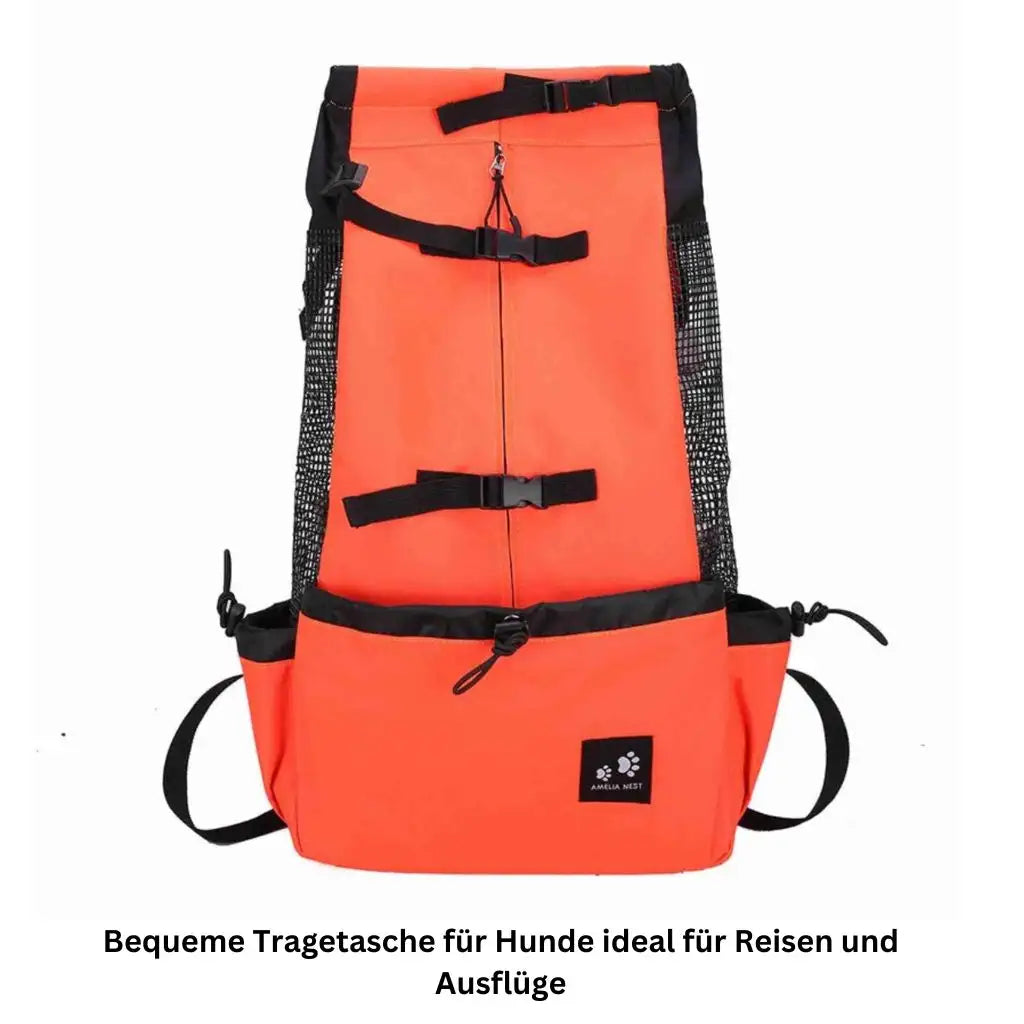 Hundetragerucksack für Outdoor-Reisen - Farbe: Orange / L - 1 von wisheum.ch