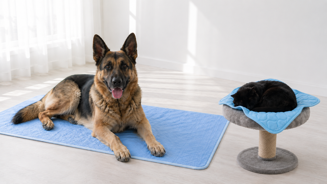 Kühldecke für Hunde und Katzen: Welche Grösse passt?