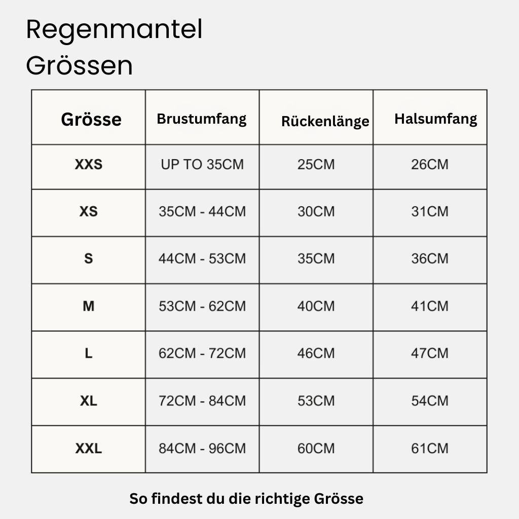 Wasserdichter Hundemantel Grün für Regenwetter