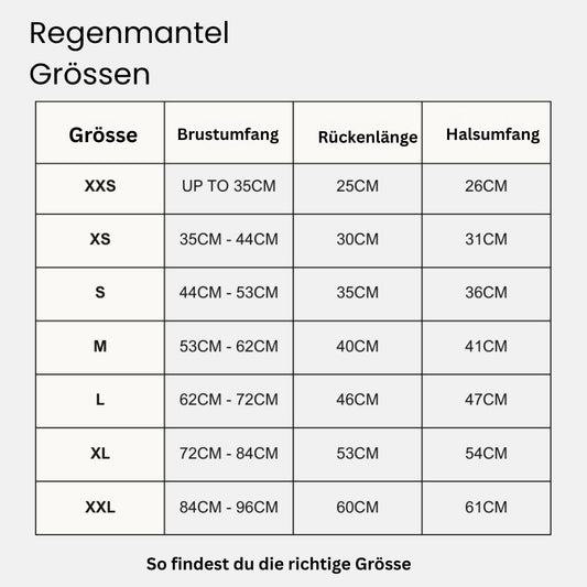 Wasserdichter Hundemantel Grün für Regenwetter