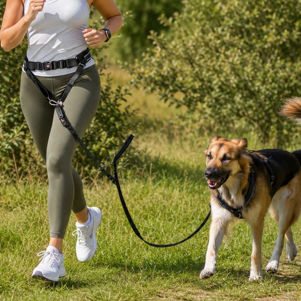 Bauchgurt mit Joggingleine für Hunde