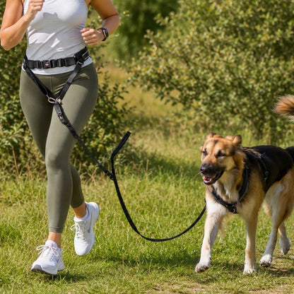 Bauchgurt mit Joggingleine für Hunde