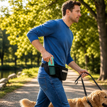 Hundebauchtasche mit Leckerlibeutel und Kotbeutelspender