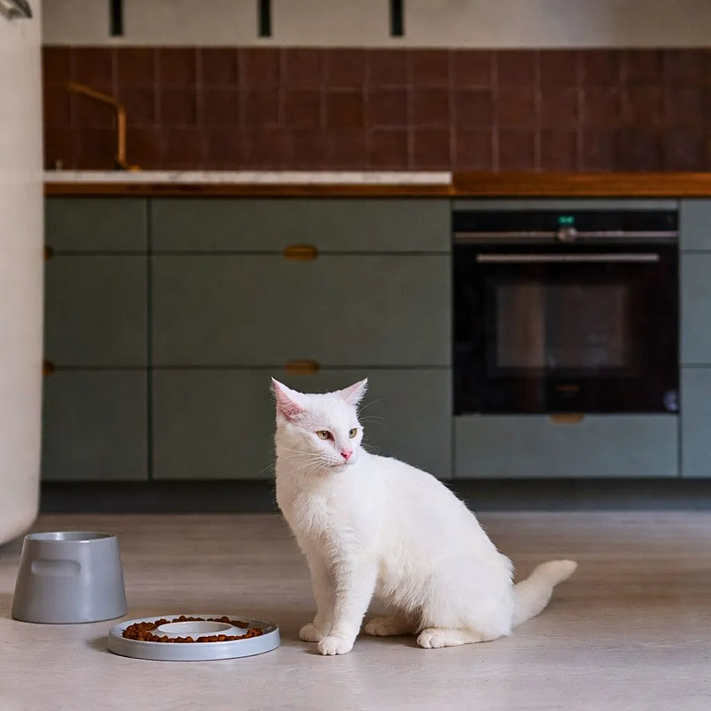 Erhöhter Porzellan Fressnapf für Katzen 300ml