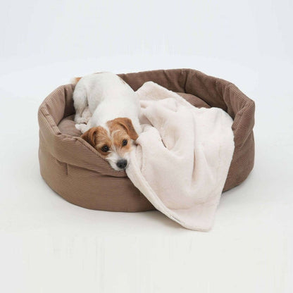 Hundekörbchen Chelsea Cord Toffee-Braun