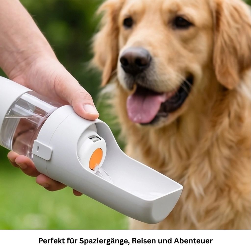2 in 1 Trinkflasche für Hunde & Katzen