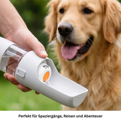 2 in 1 Trinkflasche für Hunde & Katzen
