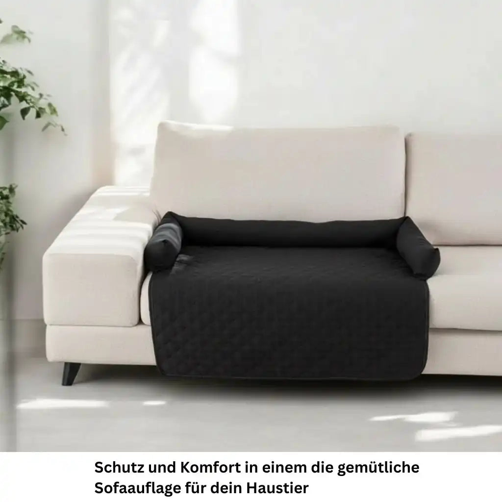 Hundedecke mit Armlehnen 90x120 cm für Sofa und Auto