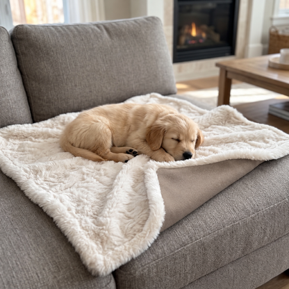 Hundedecke Elli – Sand, 100 × 70 cm