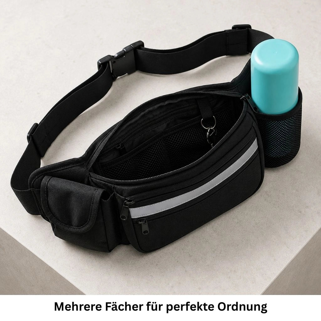 Hundebauchtasche mit Leckerlibeutel und Kotbeutelspender