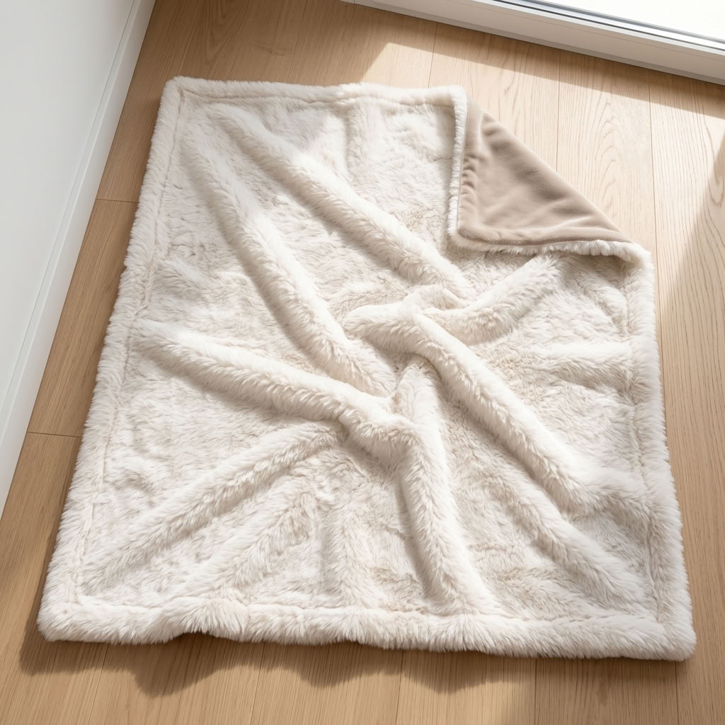 Hundedecke Elli – Sand, 100 × 70 cm