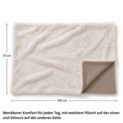 Hundedecke Elli – Sand, 100 × 70 cm