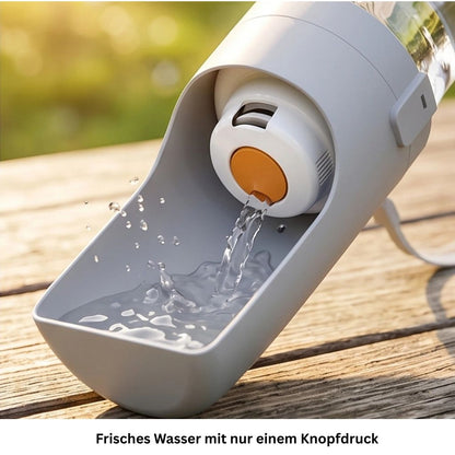 2 in 1 Trinkflasche für Hunde & Katzen
