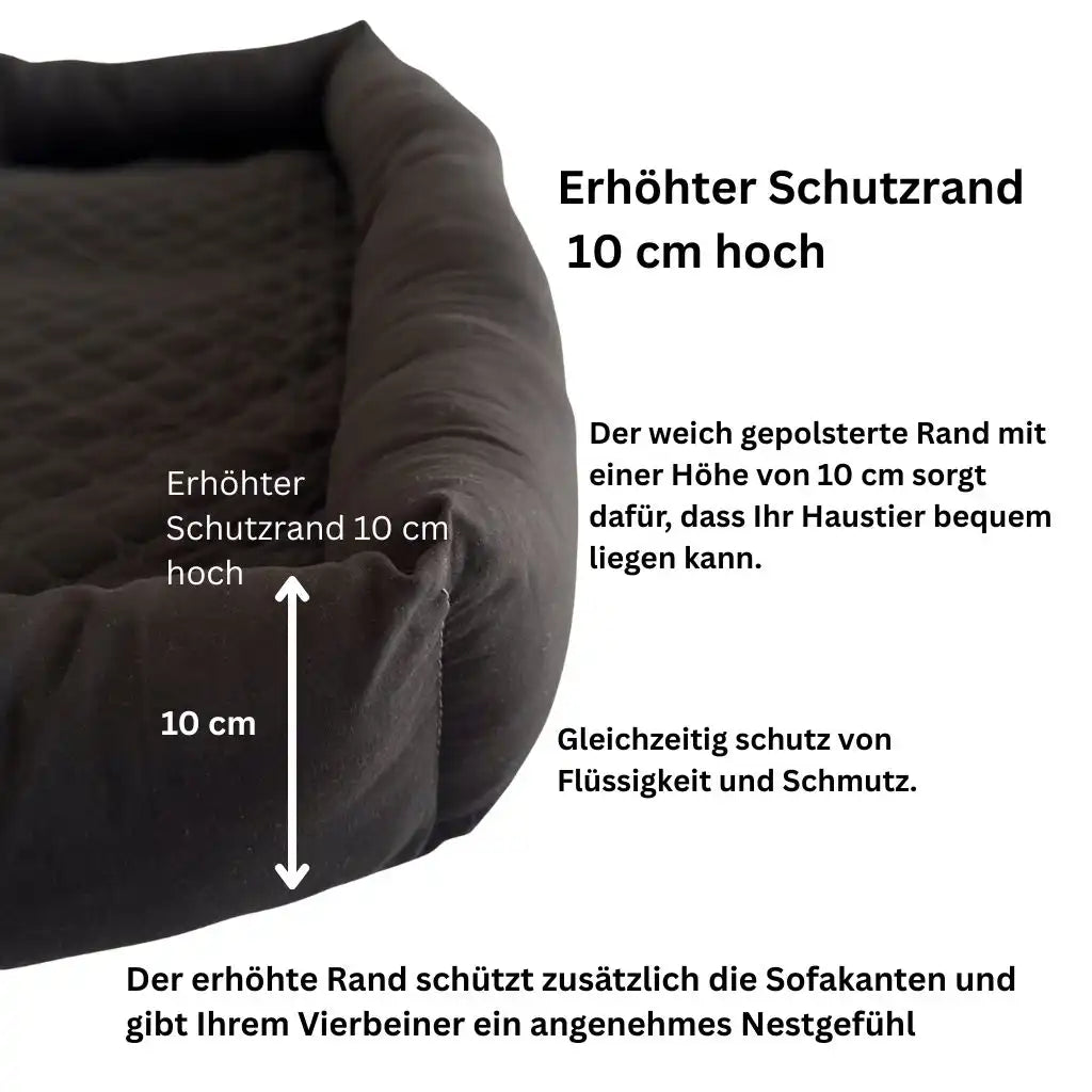 Hundedecke mit Armlehnen 90x120 cm für Sofa und Auto