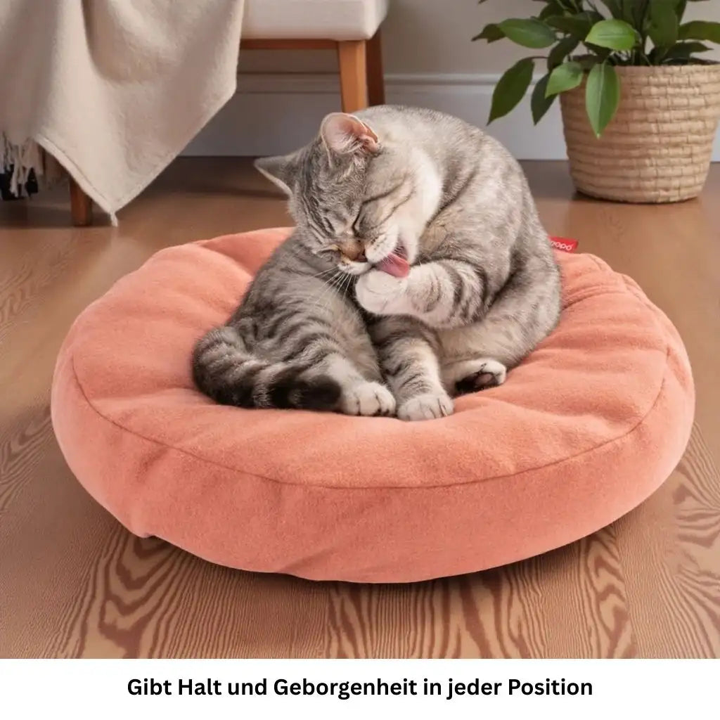 Kuscheliges Donut Katzenbett für Katzen
