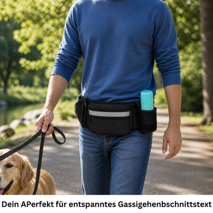 Hundebauchtasche mit Leckerlibeutel und Kotbeutelspender