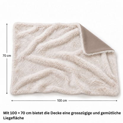 Hundedecke Elli – Sand, 100 × 70 cm