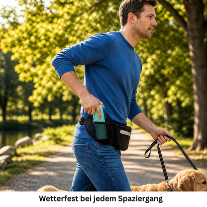 Hundebauchtasche mit Leckerlibeutel und Kotbeutelspender