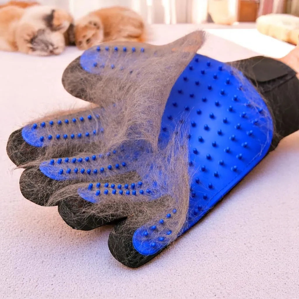 Fellpflegehandschuhe für Hunde & Katzen, sanfte Haarentfernung