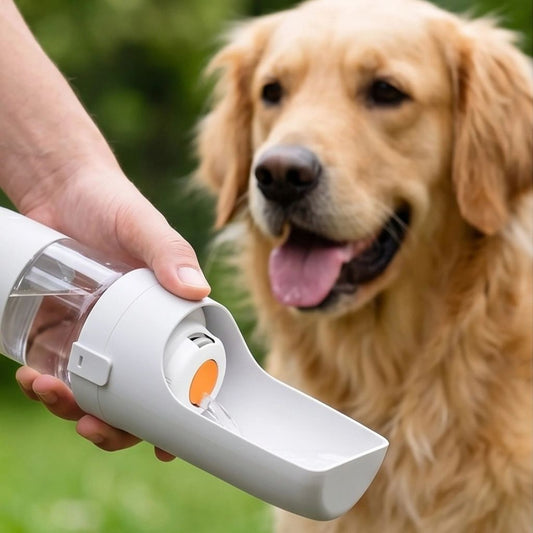 2 in 1 Trinkflasche für Hunde & Katzen