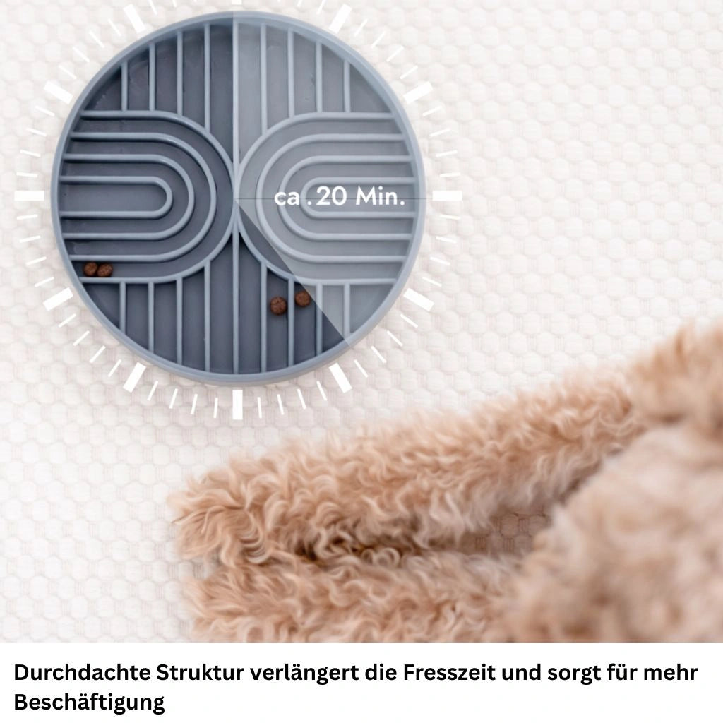 Anti Schling Napf Hund Slow Feeder 250ml Silikon