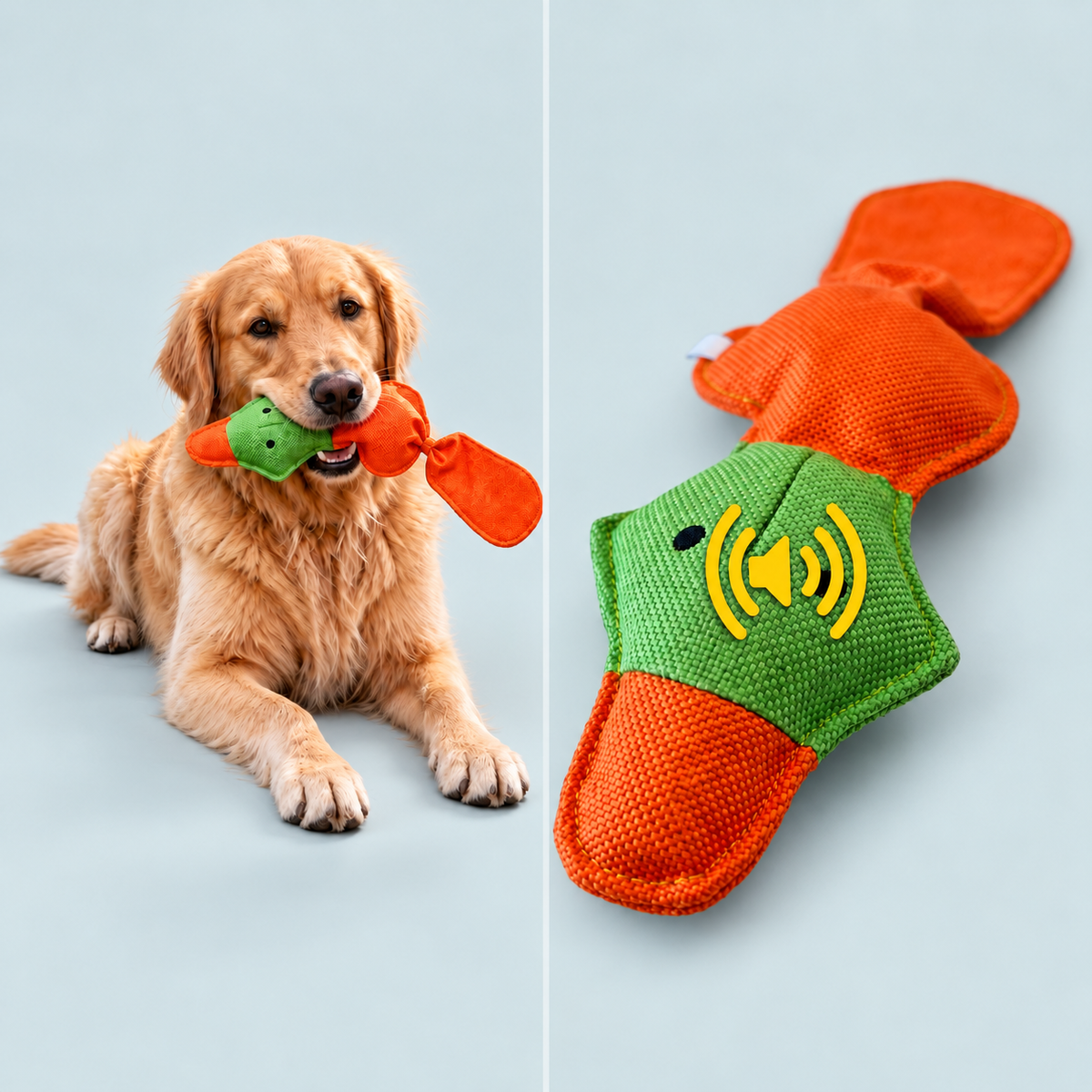 Trixie Schwimmente für Hunde mit Quietscher, 50 cm