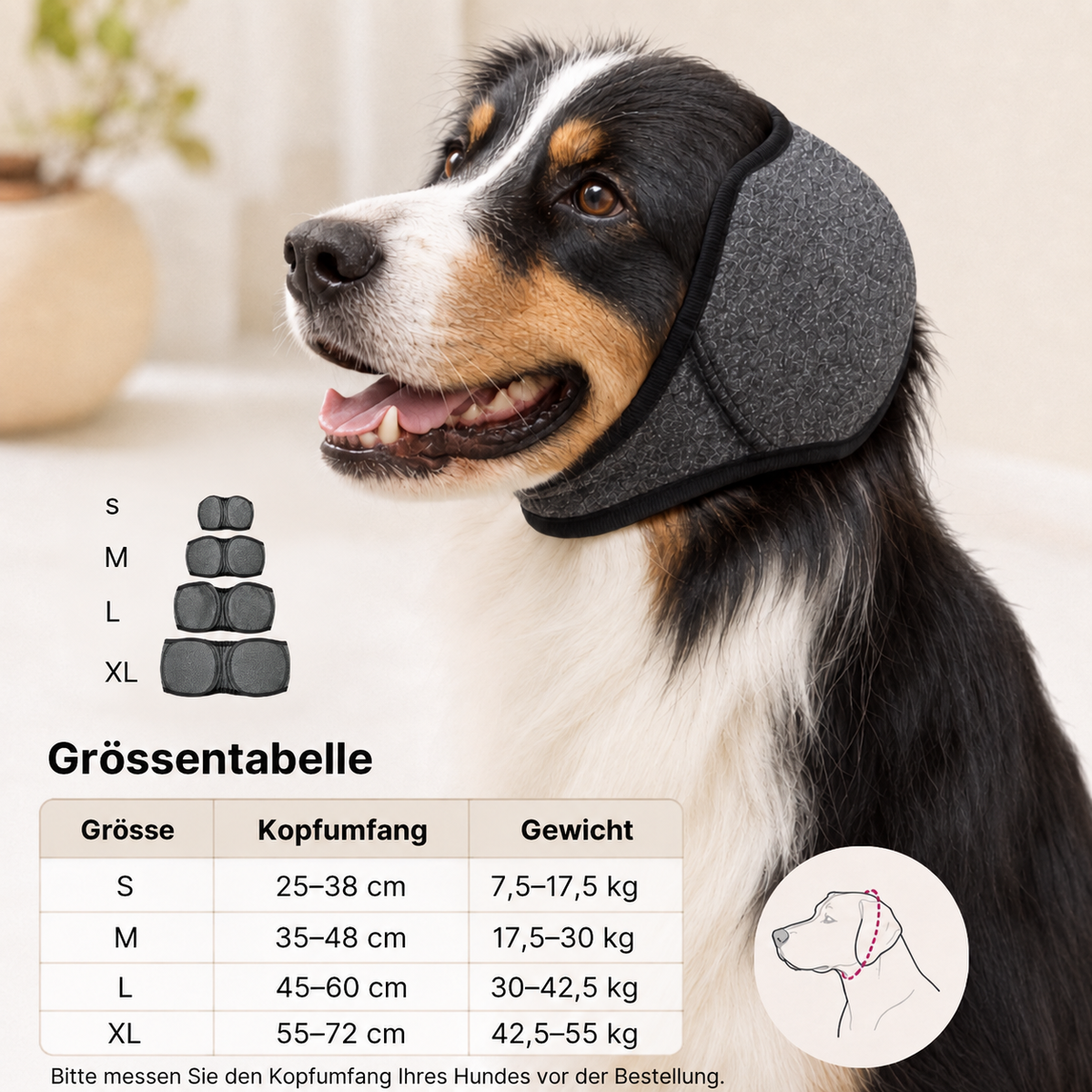 Hunde Ohrenschutz gegen Lärm & Feuerwerk