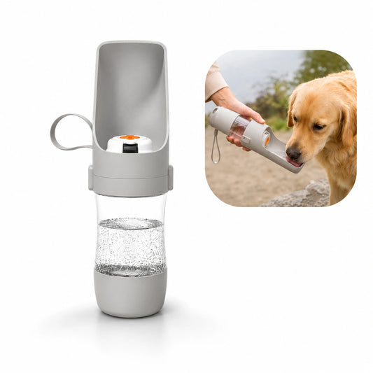 2 in 1 Trinkflasche für Hunde & Katzen