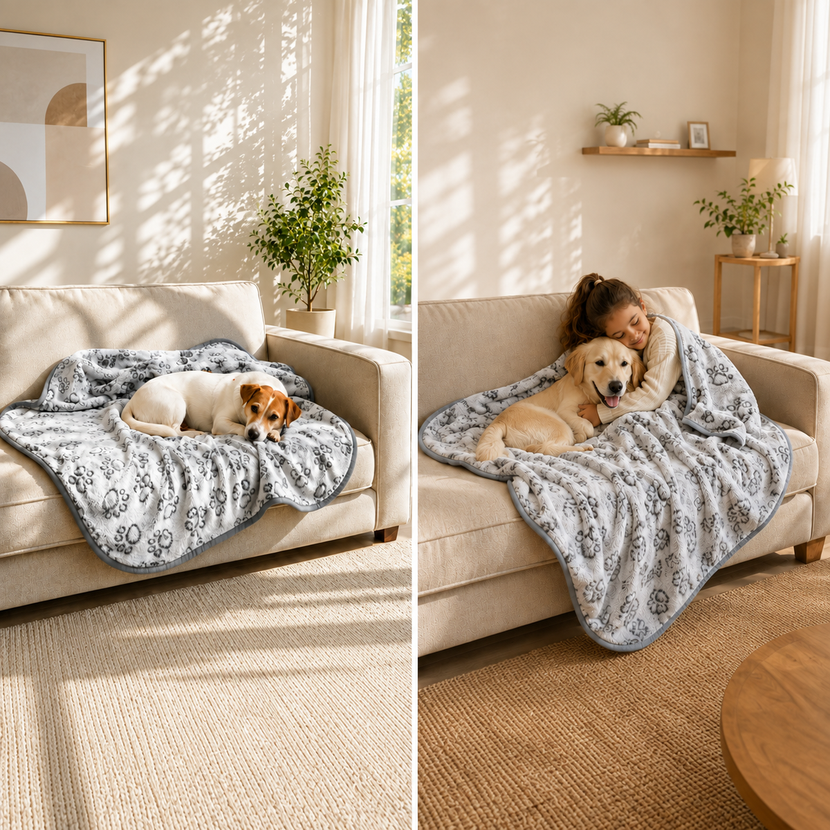 Weiche Hundedecke für Sofa, Bett & Auto