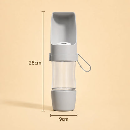 2 in 1 Trinkflasche für Hunde & Katzen