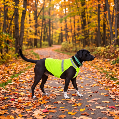 Reflektierende Hunde-Sicherheitsweste in Neongelb
