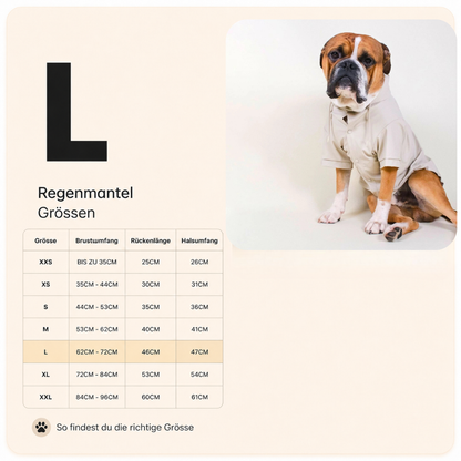 Stylischer wasserdichter Hundemantel