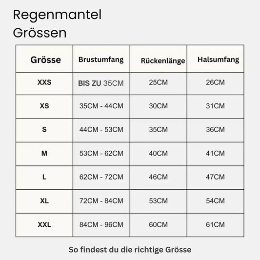 Stylischer wasserdichter Hundemantel
