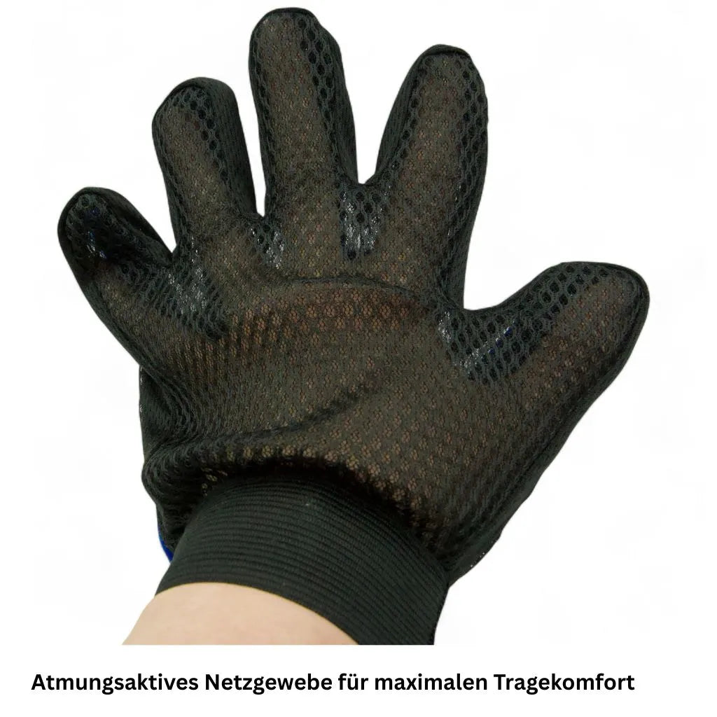 Fellpflegehandschuh - Netzgewebe- 