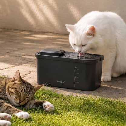 Kabelloser Katzen Trinkbrunnen mit Akku 1.8L