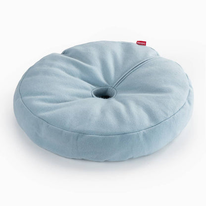 Rundes blaues Katzenbett weich und bequem
