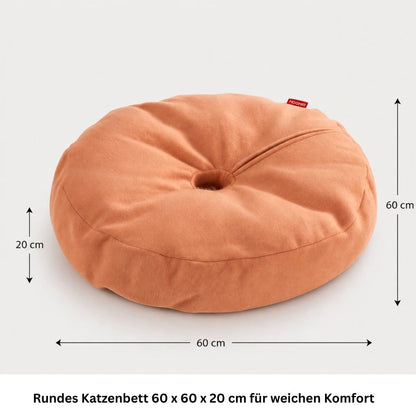 Rundes Katzenbett mit 60 x 60 x 20 cm Abmessungen