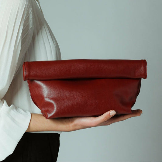 New Trendy Simple Curling Envelope Fashionable Elegant Clutch Bag For Women