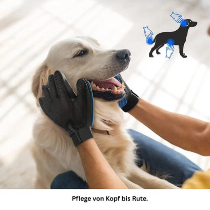 Fellpflegehandschuhe für Hunde und Katzen, sanftes Bürsten gegen lose Haare 2-3 Werktage